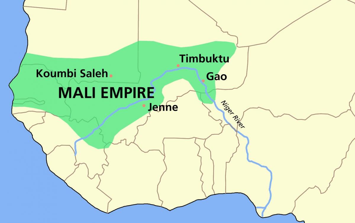 kingdom of Mali map