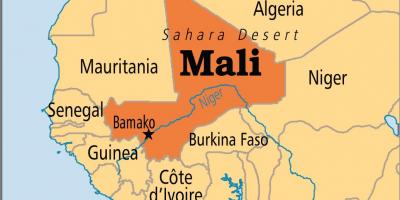 Map of bamako Mali