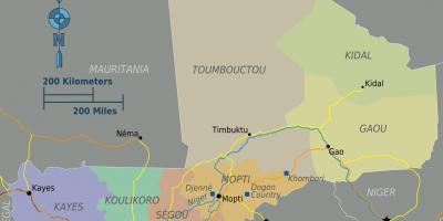 Mali geography map